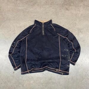 Point zero Black Quarter zip with contrast stitching Size L